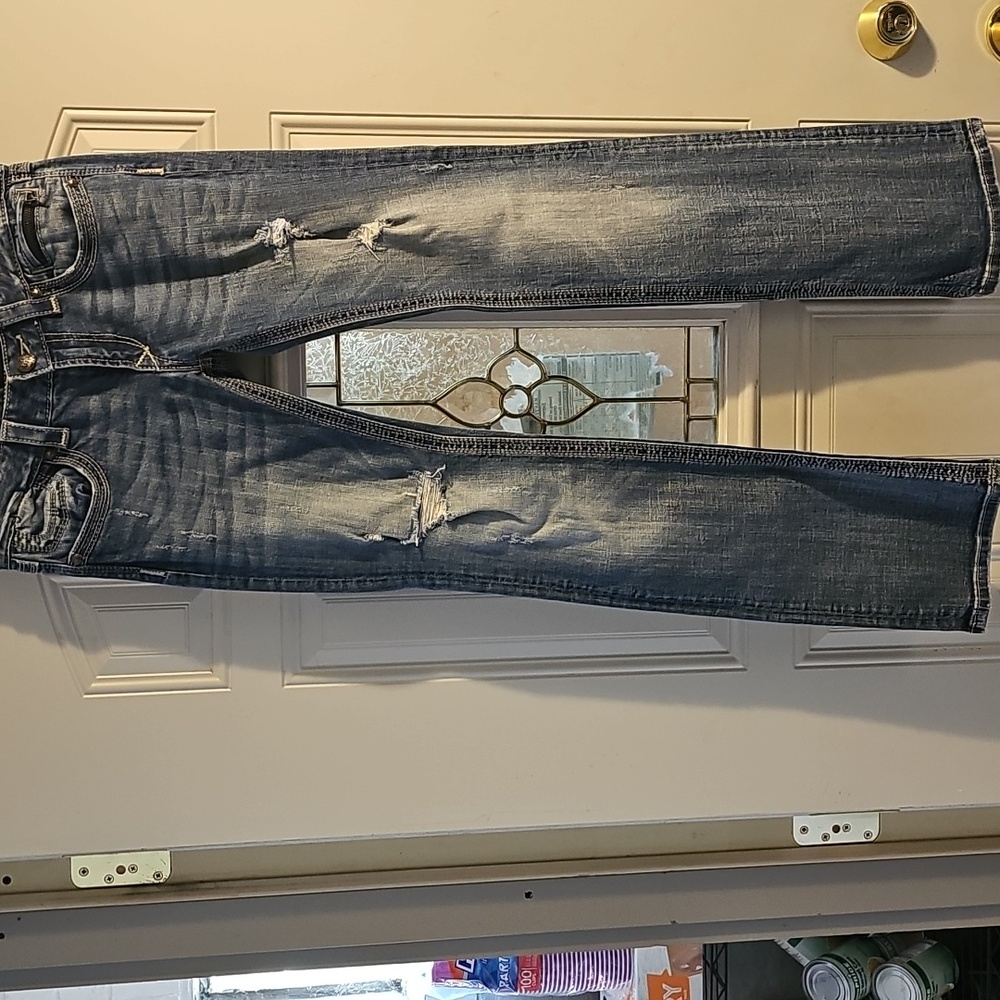 Express ReRock Denim Jeans in Classic Blue